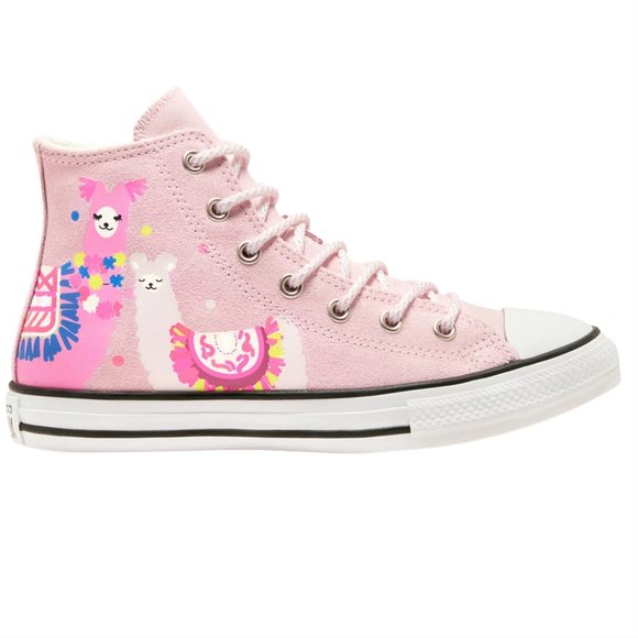 Converse Other - NIB Converse All Star llama FLEECE LINED cherry blossom 11 kid